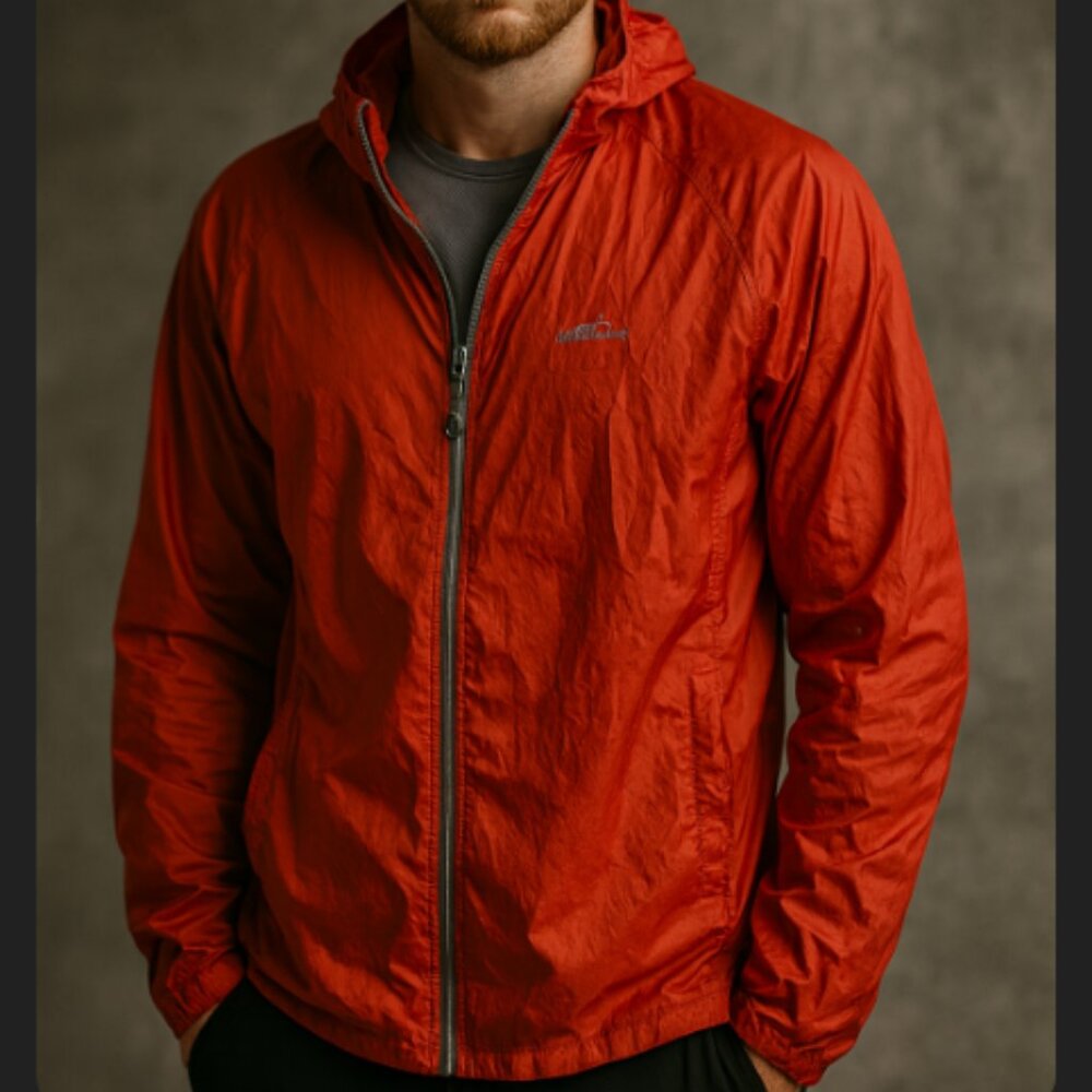 Eddie Bauer Red and Gray Mesh Jacket